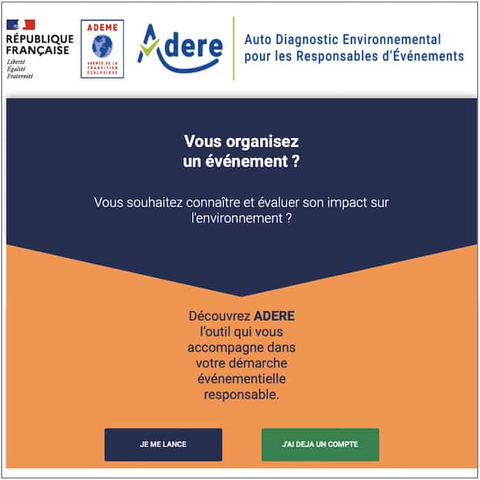 ADERE Evénement responsable