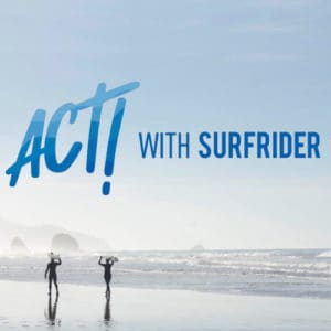 Logo des ateliers de sensibilisation ACT! with Surfrider Foundation Europe