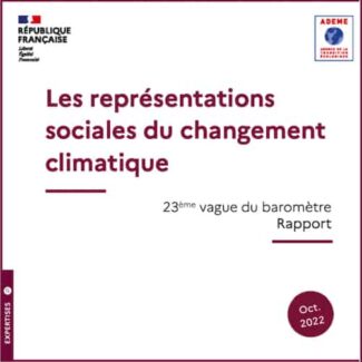 Baromètre 2022 ADEME sur le changement climatique