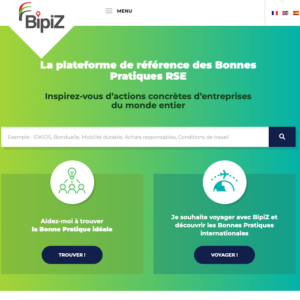 Photo de l'outil utilisé dans les formations RSE d'oser la RSE : BIPIZ - plateforme bonnes pratiques RSE
